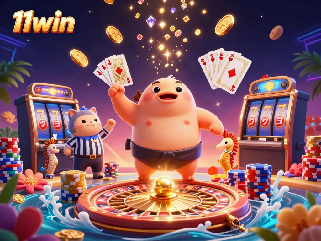 Experience thrilling gameplay at 11win with vibrant underwater casino scenes and dynamic prizes.