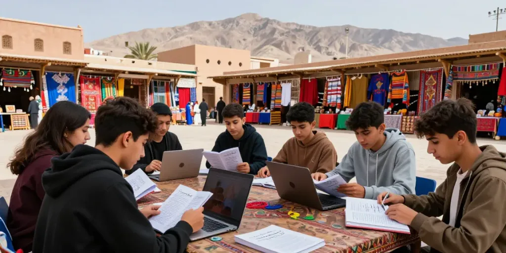 Arabisch lernen in Marokko durch interaktive Kurse und kulturelle Immersion.